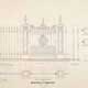 "Design of Iron Gate & Fence for the Monticello Cemetery"
