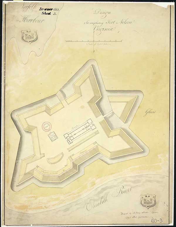 "Design for Completing Fort Nelson, Virginia"