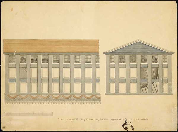 "Plan of a Granite Ship House"