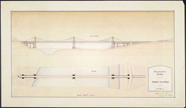 "Suspension Bridge Three Sisters"