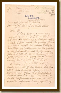 Letter from Frederick Douglass