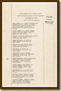 Briggs v. Elliot, Complaint against Segregated South Carolina Schools, December 19, 1950