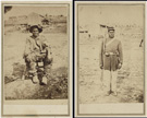 Pvt. Hubbard Pryor of Georgia, before and after his enlistment in the 44th U.S. Colored Infantry, 1864