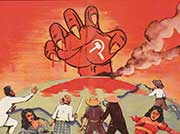 WWII Propaganda - The Red Hand of Communism.