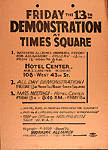 Poster for Friday the 13th Demonstration 