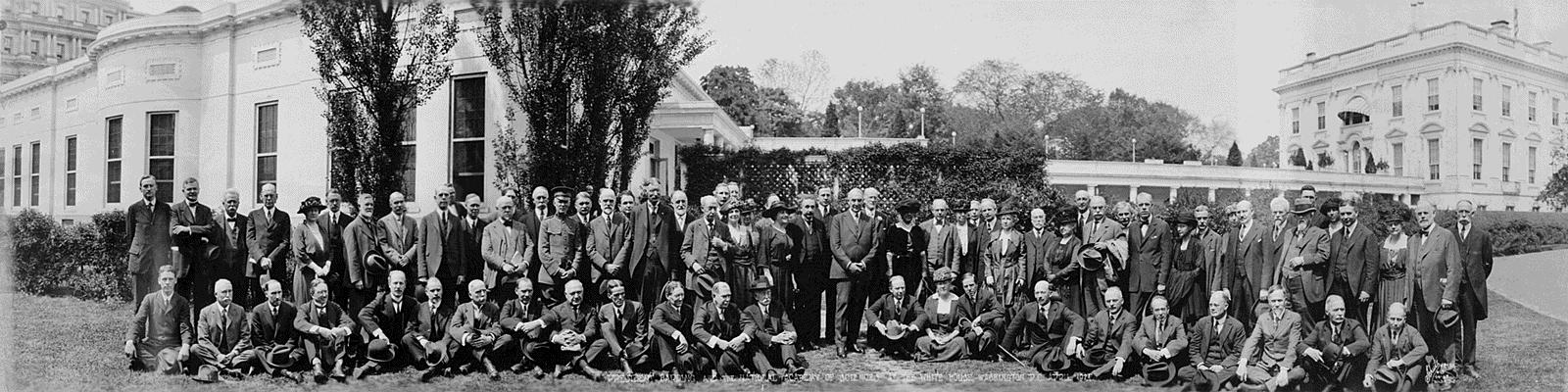 "President Harding and the National Academy of Sciences at the White House, Washington, DC, April 1921"