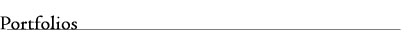 Portfolios