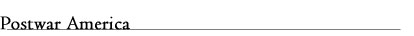 Postwar America