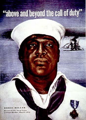 Above and Beyond the Call of Duty--Dorie Miller received the Navy Cross at Pearl Harbor on May 27, 1942