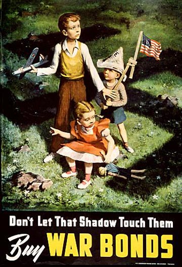 Poster Don't Let That Shadow Touch Them--Buy War Bonds