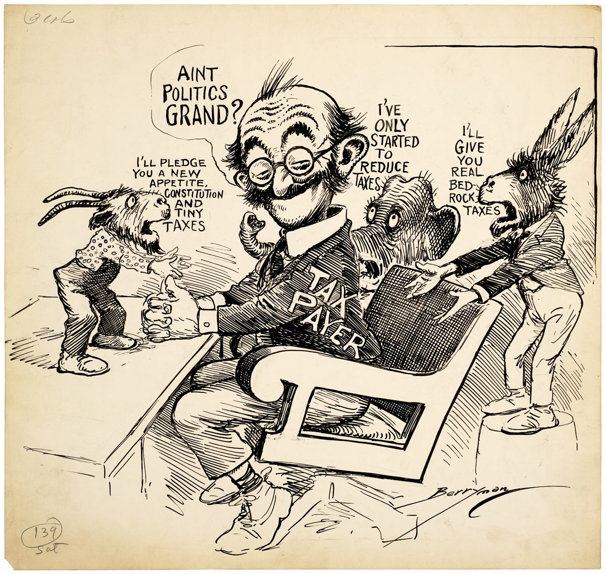 Running For Office Cartoons Of Clifford K Berryman