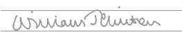 William J. Clinton Signature