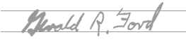 Gerald R. Ford Signature