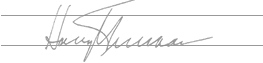 Harry S. Truman Signature