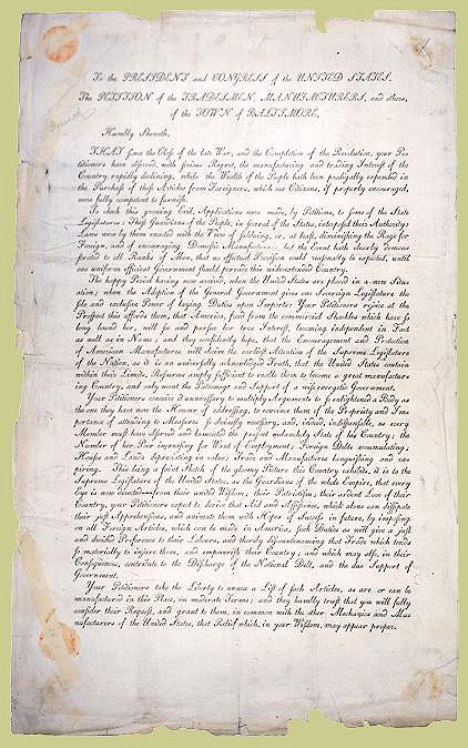 The Petition of Tradesmen