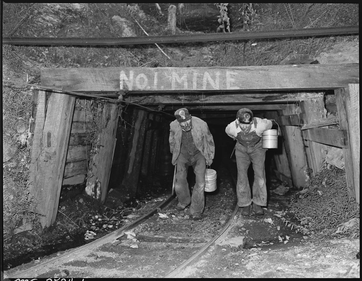 Mine workers – Source: NARA’s The Way We Work Exhibit