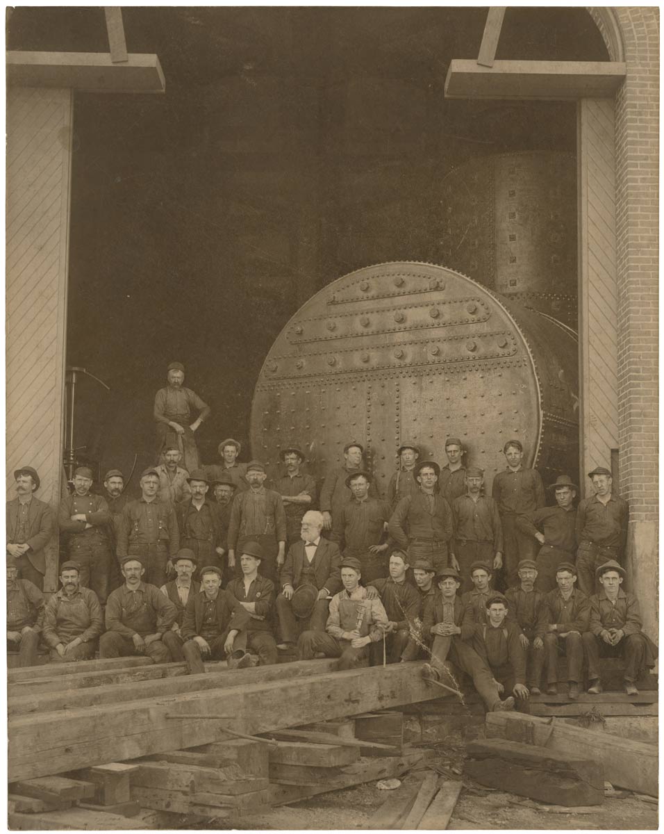 Boiler ship crew in Mare Island, California