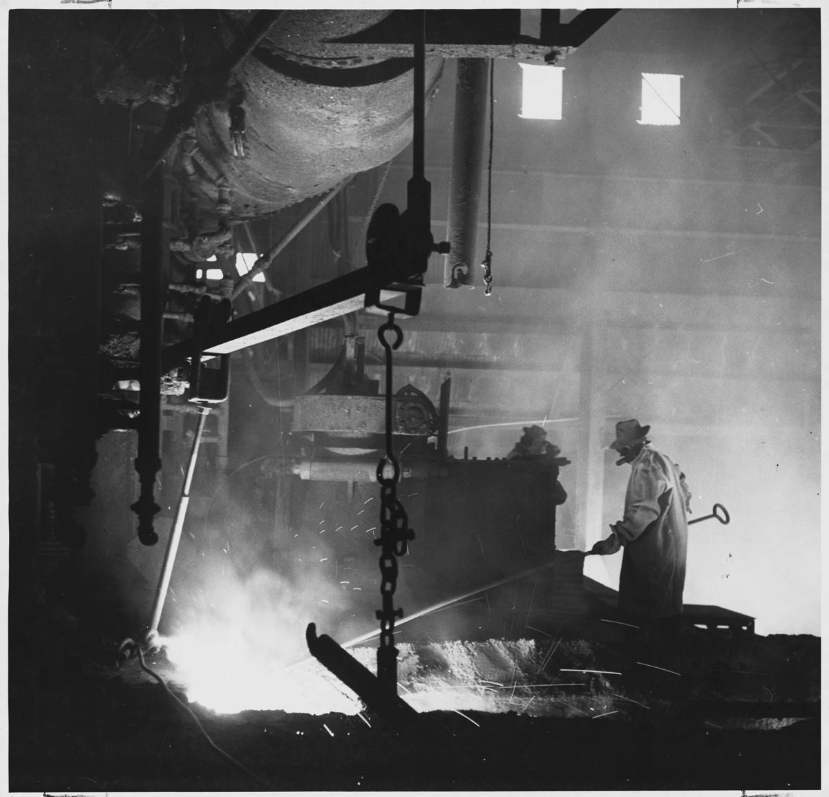 Blast furnace at M.A. Hanna Steel Co.