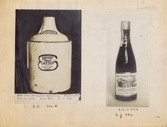 historical image of ketchup bottle