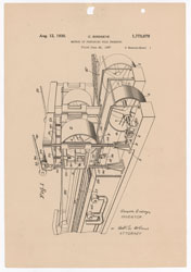mechanical drawing of food preparation machine