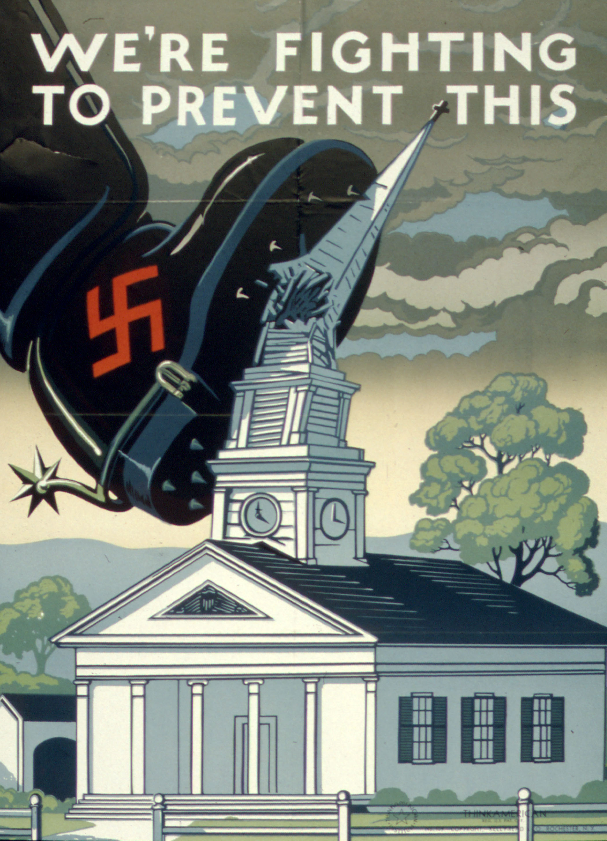WW2 Propaganda poster USA modern wall decor 1944 Sight Security 