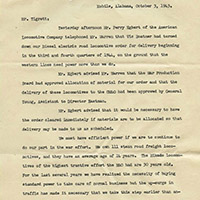 Letter Concerning the GM&O Railroad