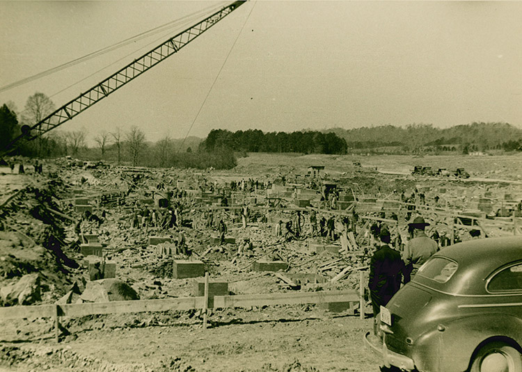 Photograph of Early Construction of Y-12