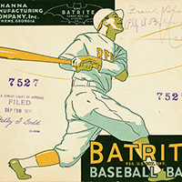 1932 and 1933 Lines of Batrite Baseball Bats

