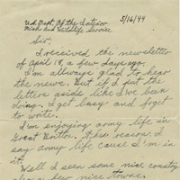 Letter from Serviceman