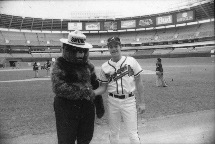 Smokey Bear and John Smoltz
