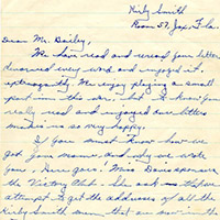Letter from Kirby-Smith Junior High