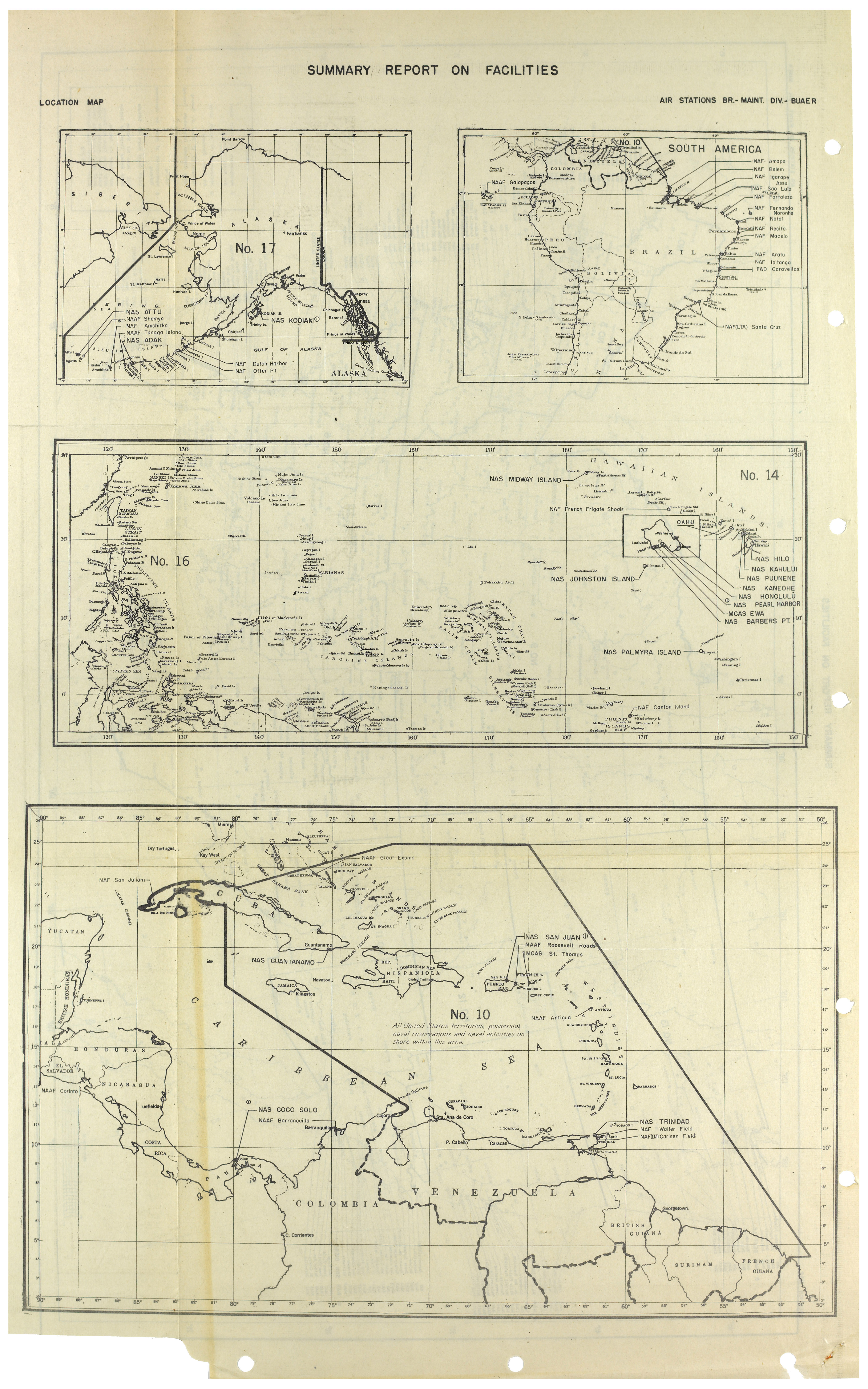 Naval Air Stations in the Americas and the Pacific