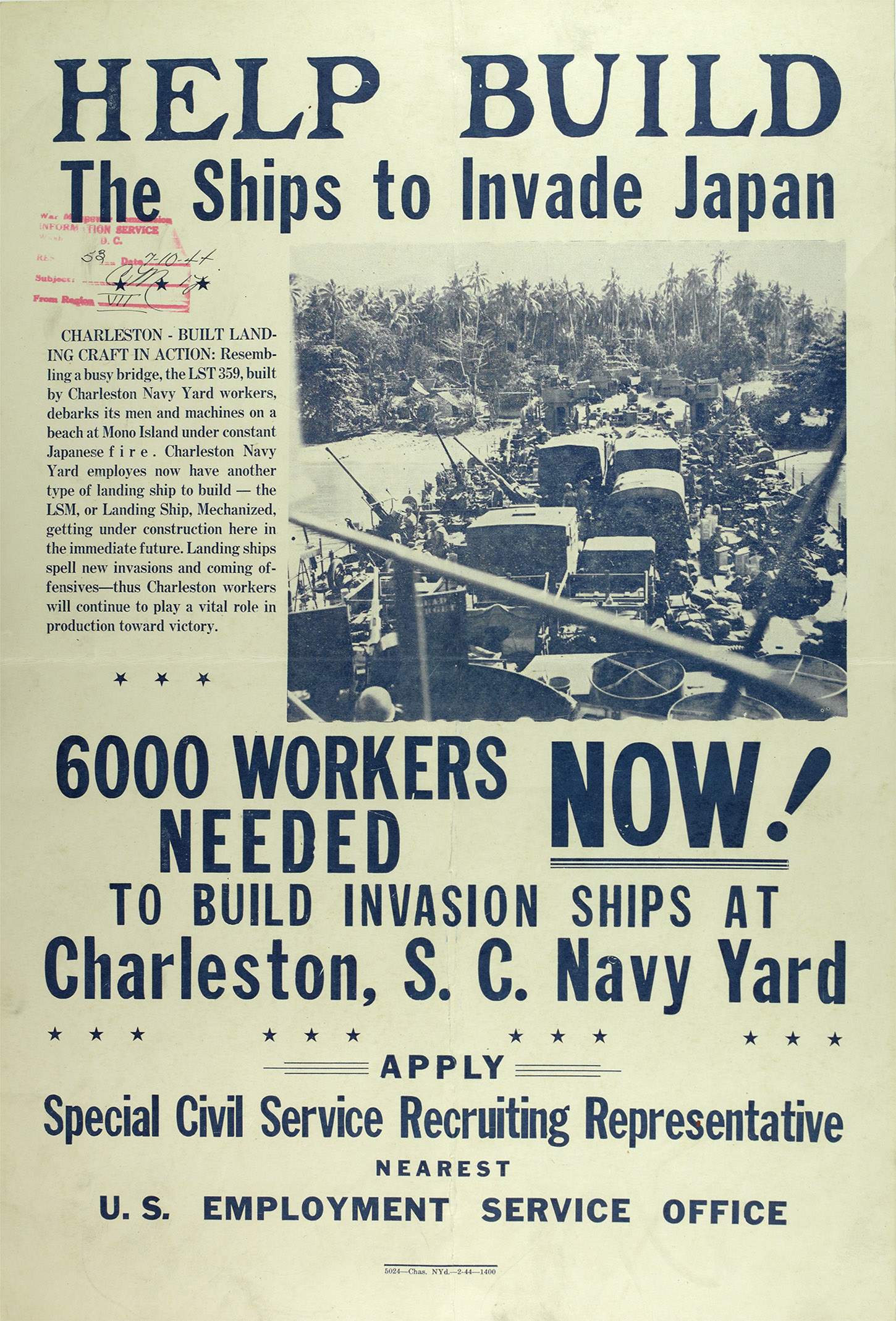 Charleston Navy Yard Recruiting Posters