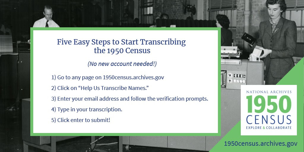 How to transcribe the 1950 Census
