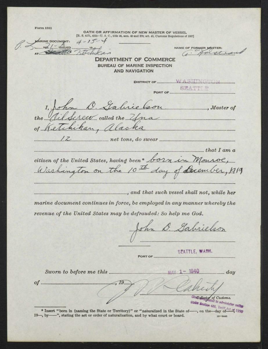 Oaths of New Masters, 1930 - 1967