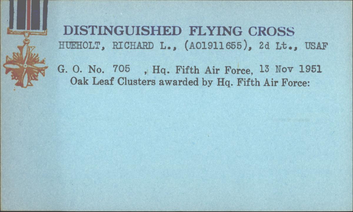 Award Cards, 1942 - 1963