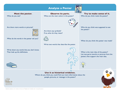 Cartoon Analysis Worksheet for Novice or Younger Students