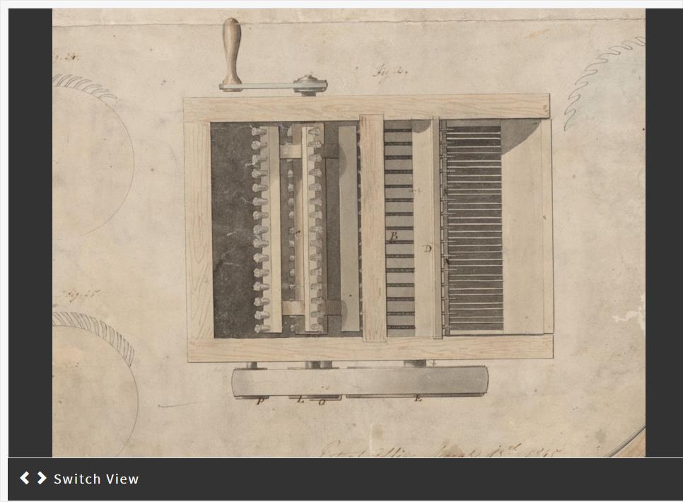 Cotton Gin Patent Drawing