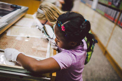 Girl in Learning Center