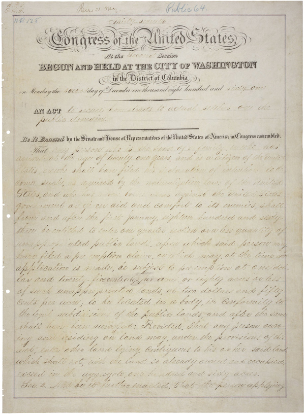 Закон о приусадебных участках 1862 г. | Национальный архив