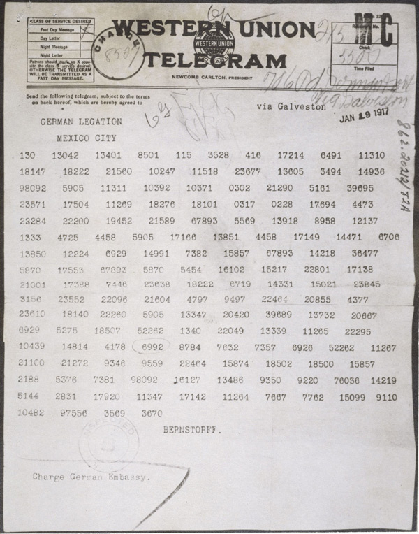 The Zimmermann Telegram | National Archives