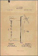 Patent Drawing for Barbed Wire