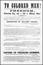 Civil War Recruitment Poster for Black Soldiers