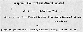 Documents Related To Brown V Board Of Education National Archives