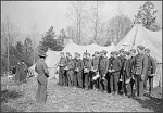 US Army Sargeant Briefs Replacements at CCC Camp, Tennessee