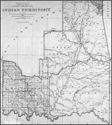 Detail from Map of Indian Territory (Oklahoma), 1891