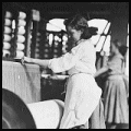Girls at Weaving Machines, Evansville, IN