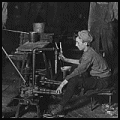Glass Blower and Mold Boy, Grafton, WV