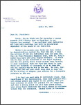 Letter to President Johnson