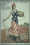 World War I Food Administration Poster - 'Sow the Seeds of Victory...'